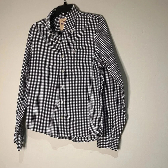Hollister Shirt  Long Sleeve Checkered Button Down Large - Picture 1 of 2